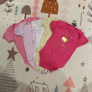 3 to 6 months Newborn Baby Girl Clothes Onesies